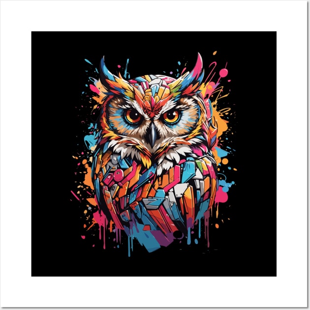 colorful owl Wall Art by designerhandsome